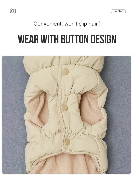 Warm 3-Layer Dog Winter Jacket