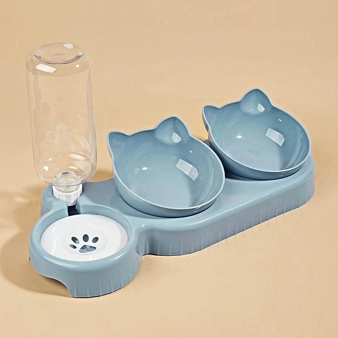 Pet Bowls With Water Feeder 3-in-1