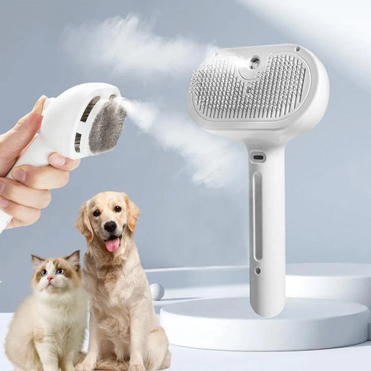 Dog Steam Comb Pet Massage Brush