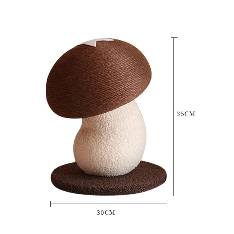 Mushroom Sisal Cat Scratching Post