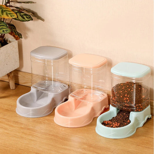 Automatic Pet Feeder & Drinking Bowl Combo