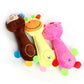 Animal Shape Plush Squeaky Chew Toy for Small Dogs