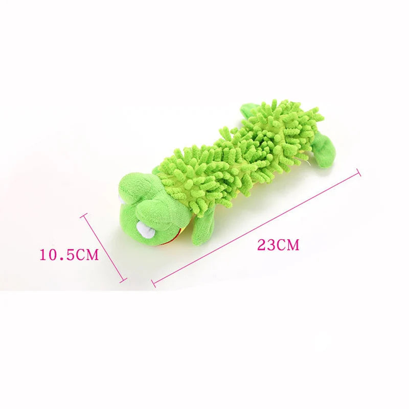 Animal Shape Plush Squeaky Chew Toy for Small Dogs