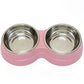 Stainless Steel Dual Pet Feeding Bowls