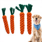 Carrot Dog Bite Rope Chew Toy