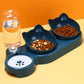 Pet Bowls With Water Feeder 3-in-1