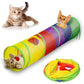 Foldable Rainbow Pet Tunnel Toy