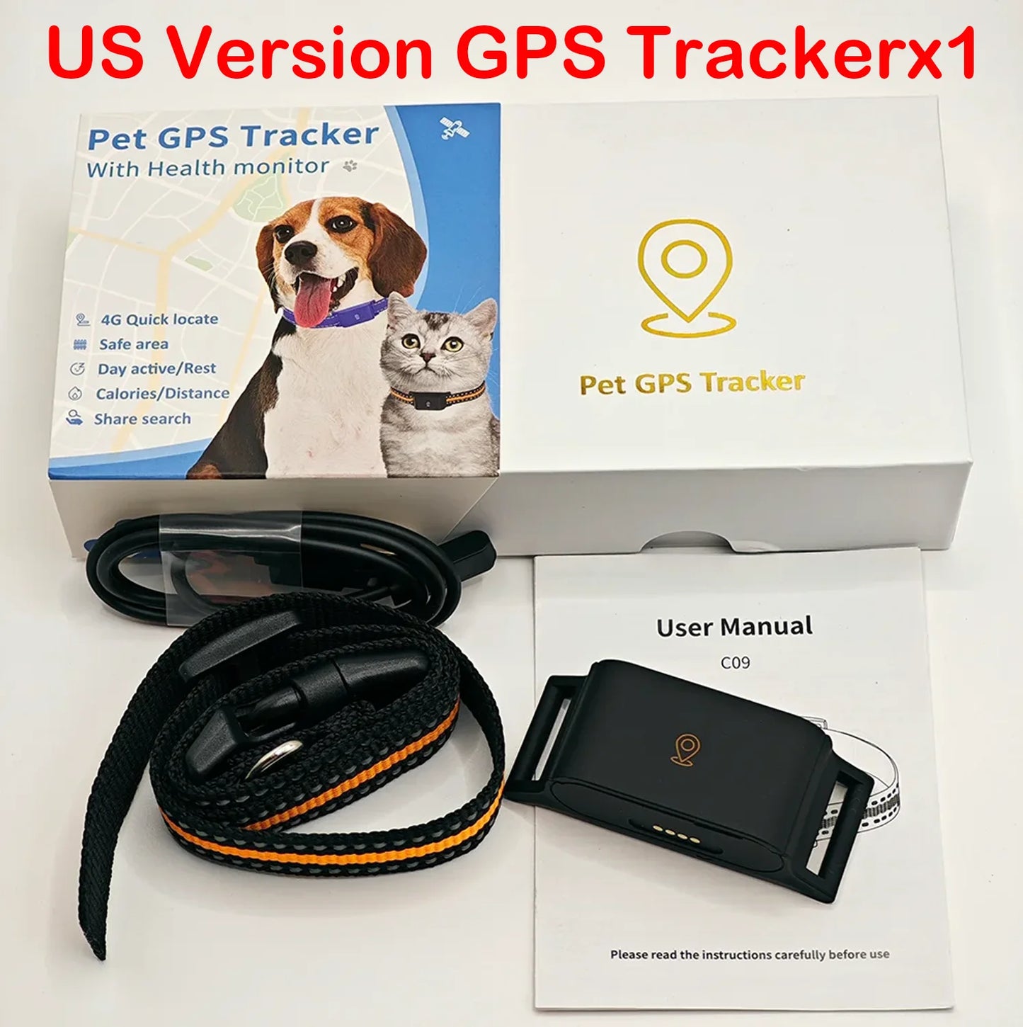 Waterproof 4G GPS Pet Tracker Collar
