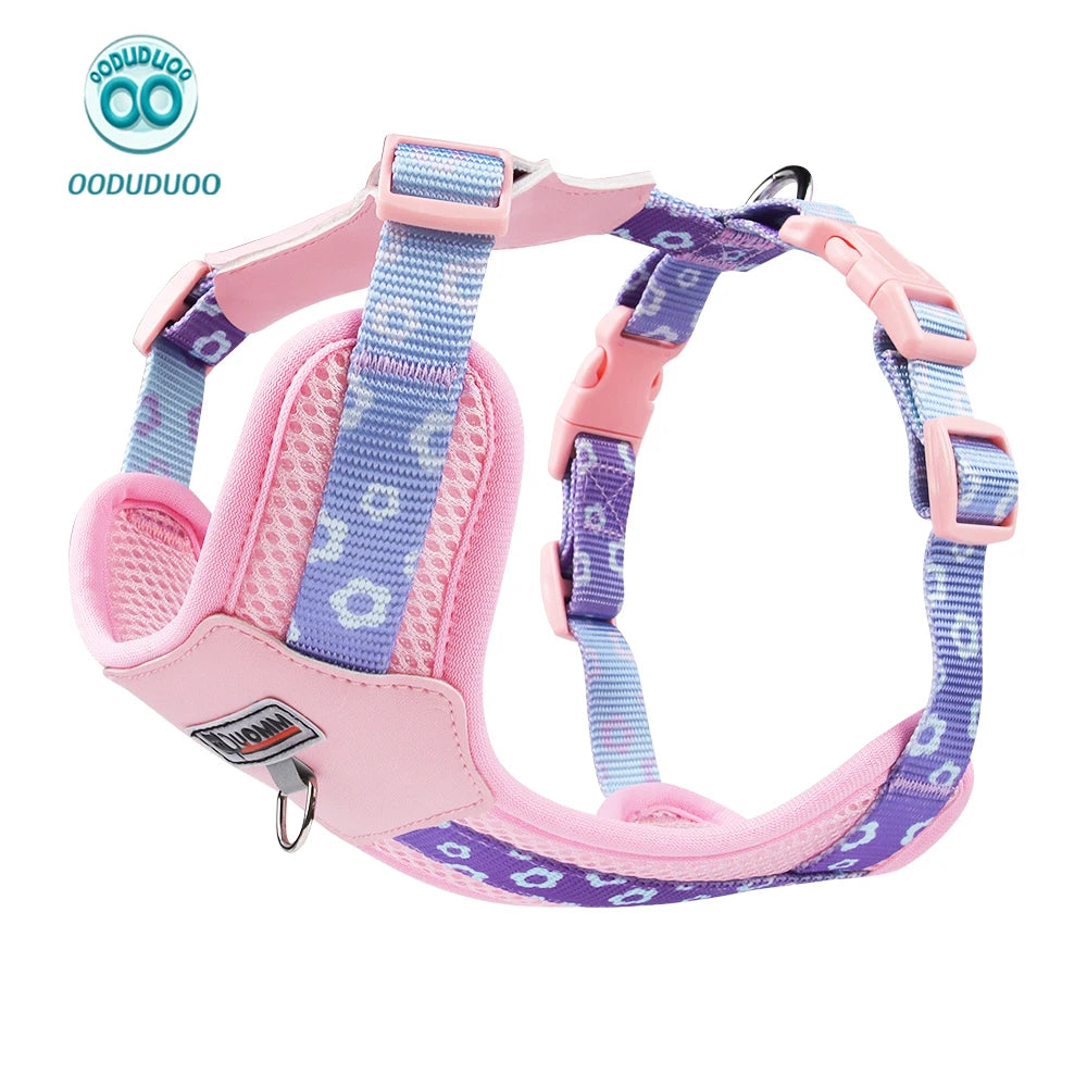 Adjustable Dog Harness Leash Set