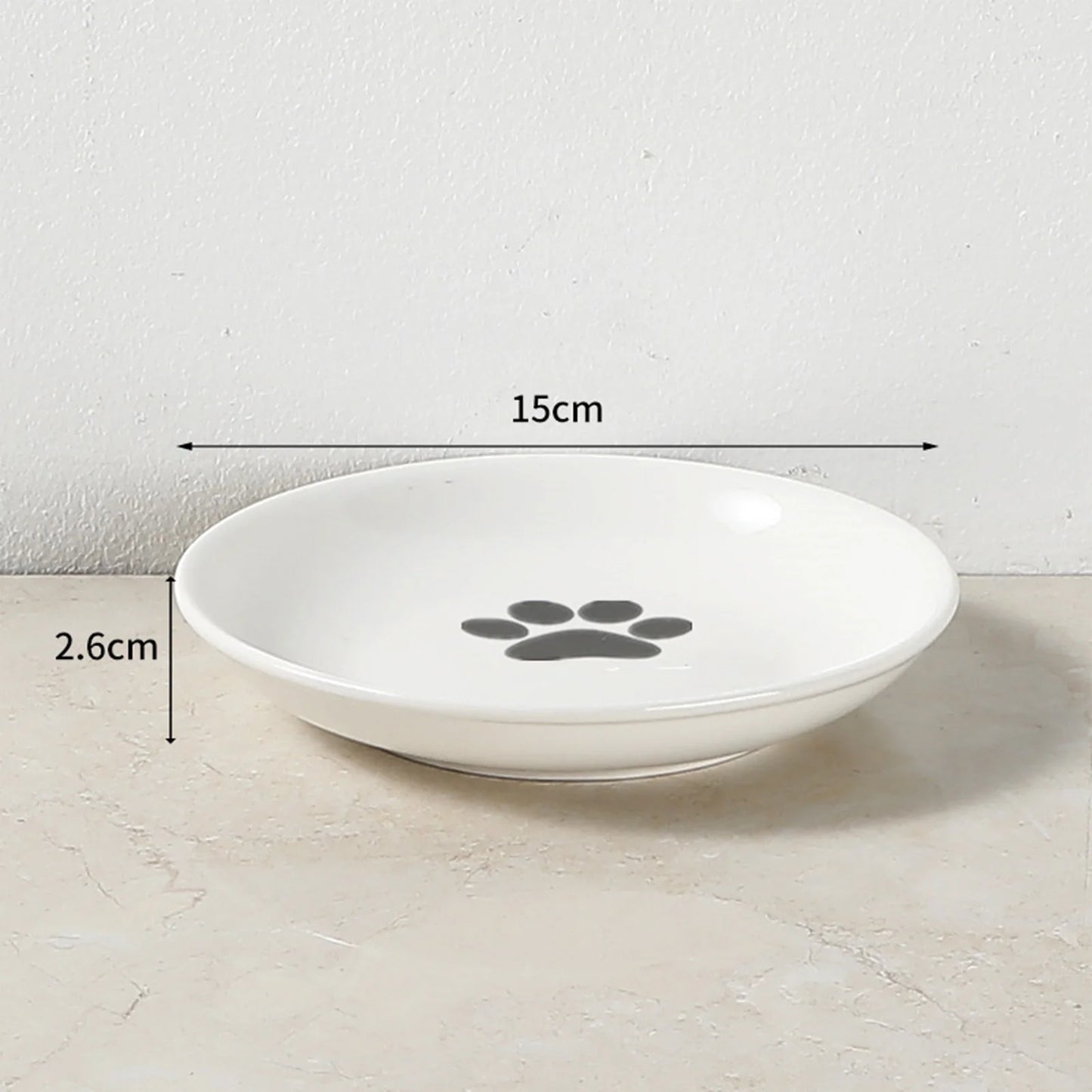 Wide Ceramic Pet Food & Water Bowl