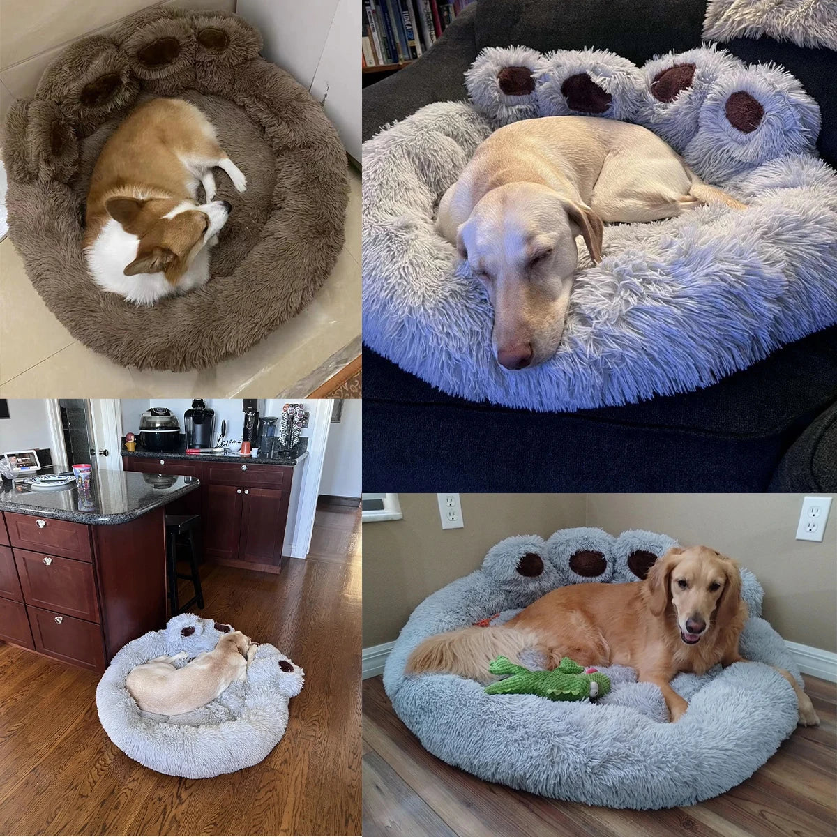 Fluffy Plush Dog Bed Cushion