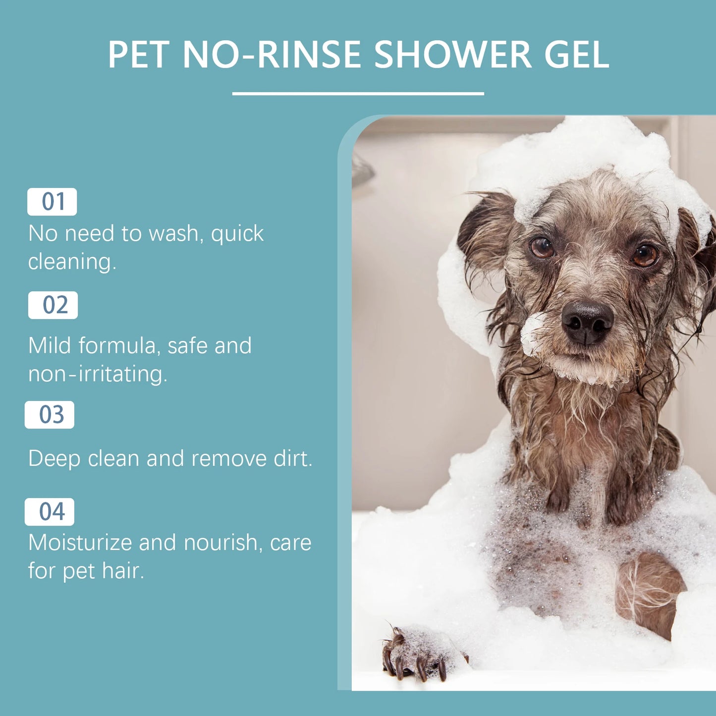 Waterless Pet Dry Shampoo Spray