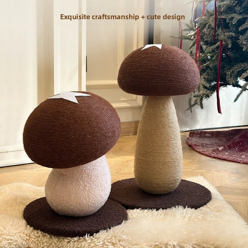 Mushroom Sisal Cat Scratching Post