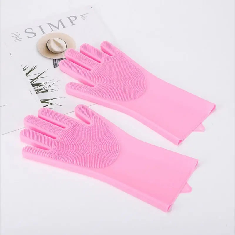 Silicone Pet Bathing Gloves