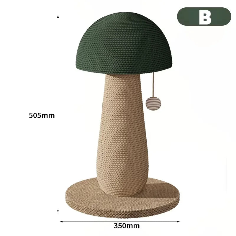 Mushroom Sisal Cat Scratching Post