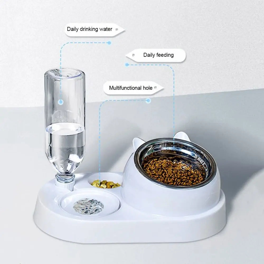 2-in-1 Pet Food & Water Bowl