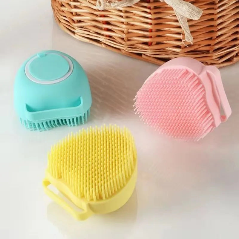 Pet Bath Massage Silicone Gloves Brush