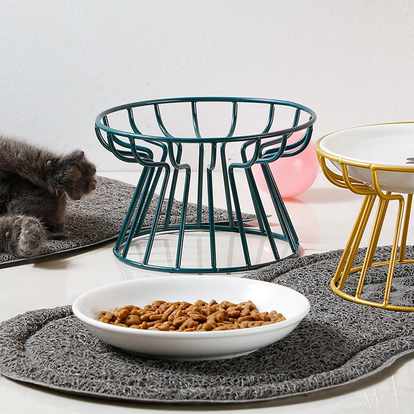 Wide Ceramic Pet Food & Water Bowl