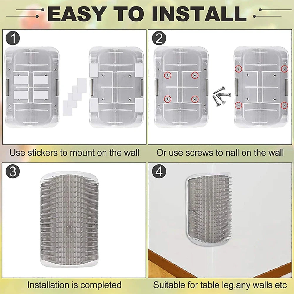 Self Grooming Cat Wall Brush