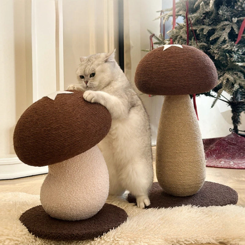 Mushroom Sisal Cat Scratching Post