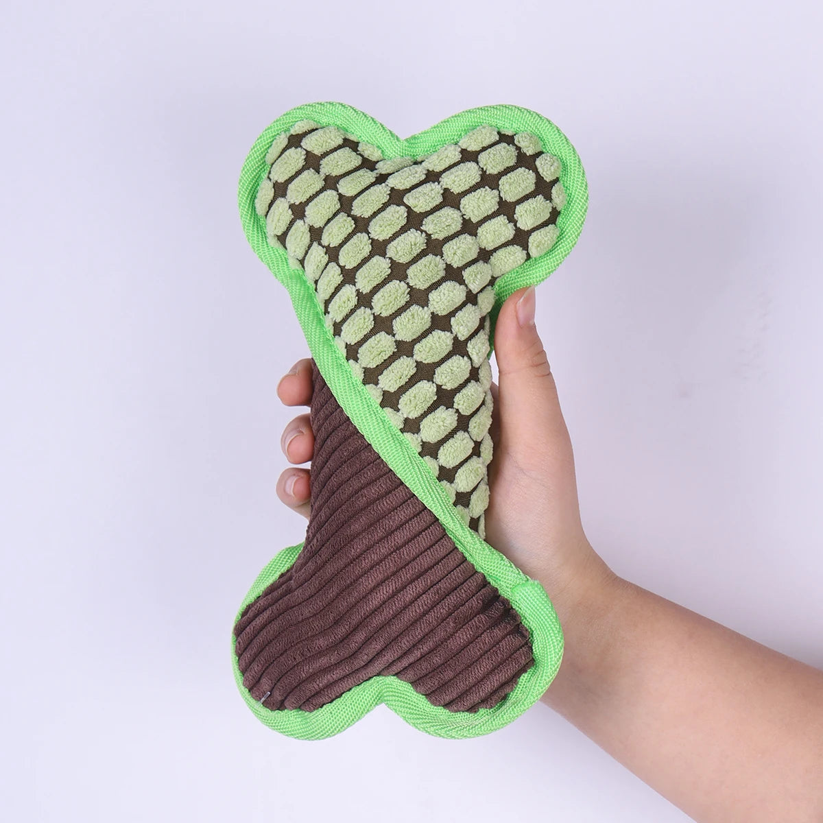 Plush Squeaky Bone Dog Toy for Small, Medium & Large Dogs