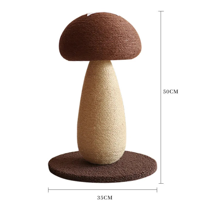 Mushroom Sisal Cat Scratching Post