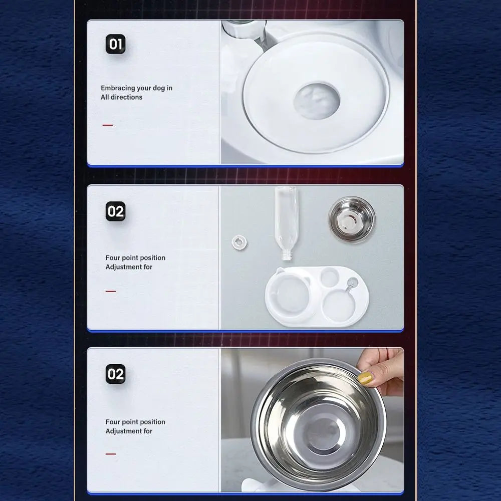 2-in-1 Pet Food & Water Bowl