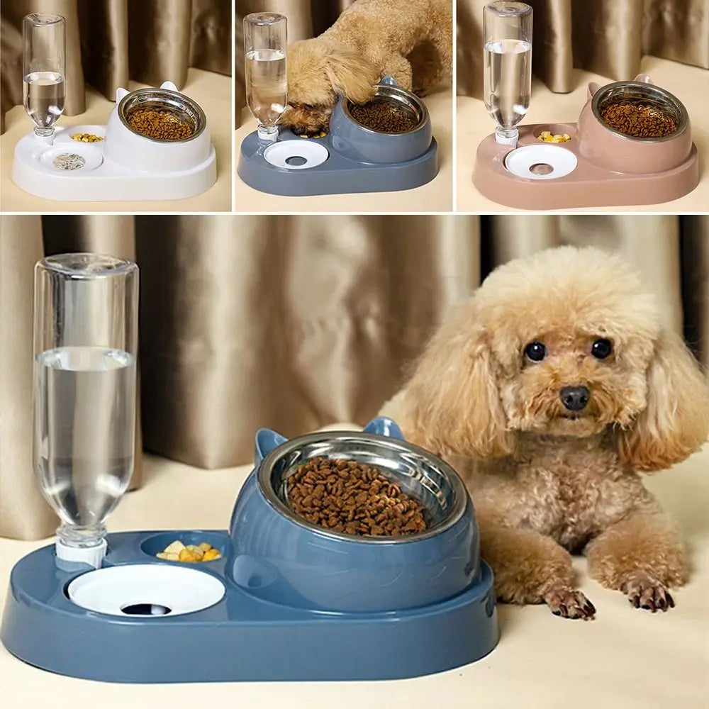 2-in-1 Pet Food & Water Bowl
