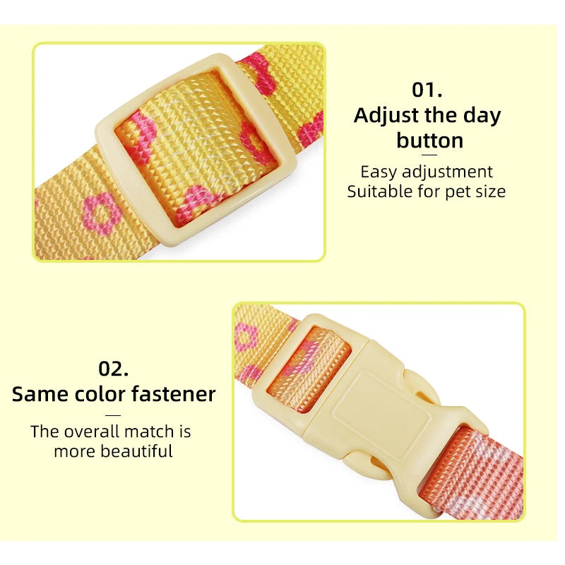 Adjustable Dog Harness Leash Set