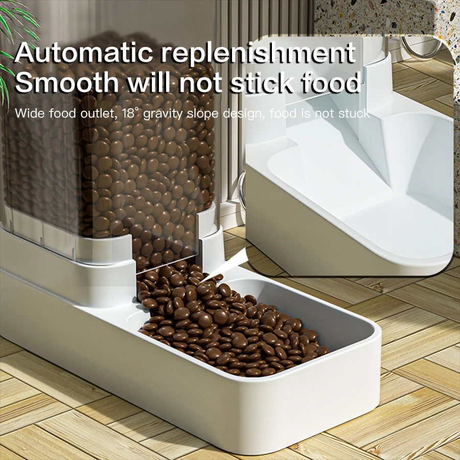 Automatic Gravity Pet Feeder & Water Station