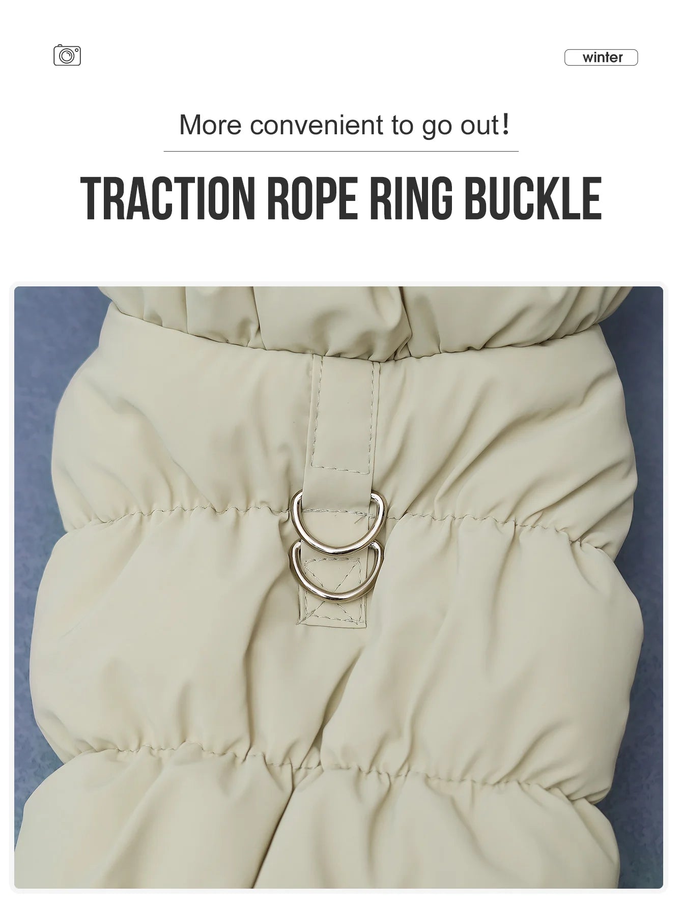 Warm 3-Layer Dog Winter Jacket