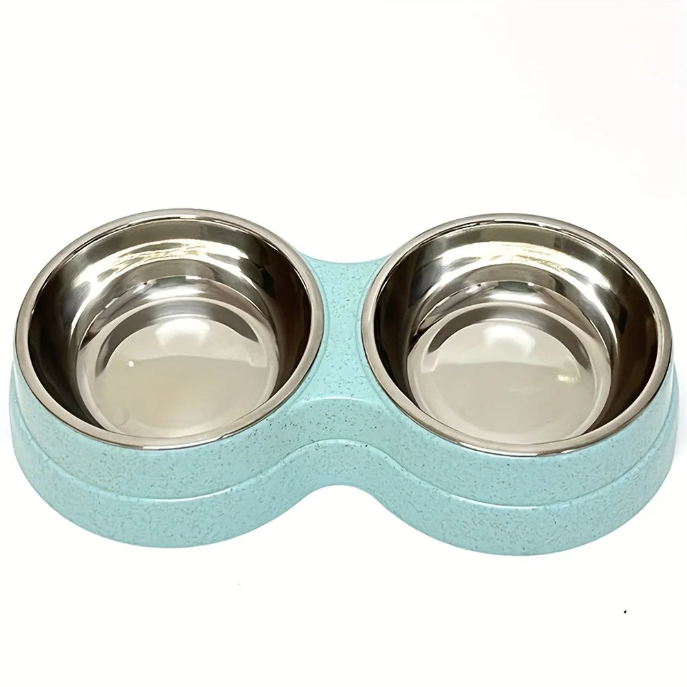 Stainless Steel Dual Pet Feeding Bowls