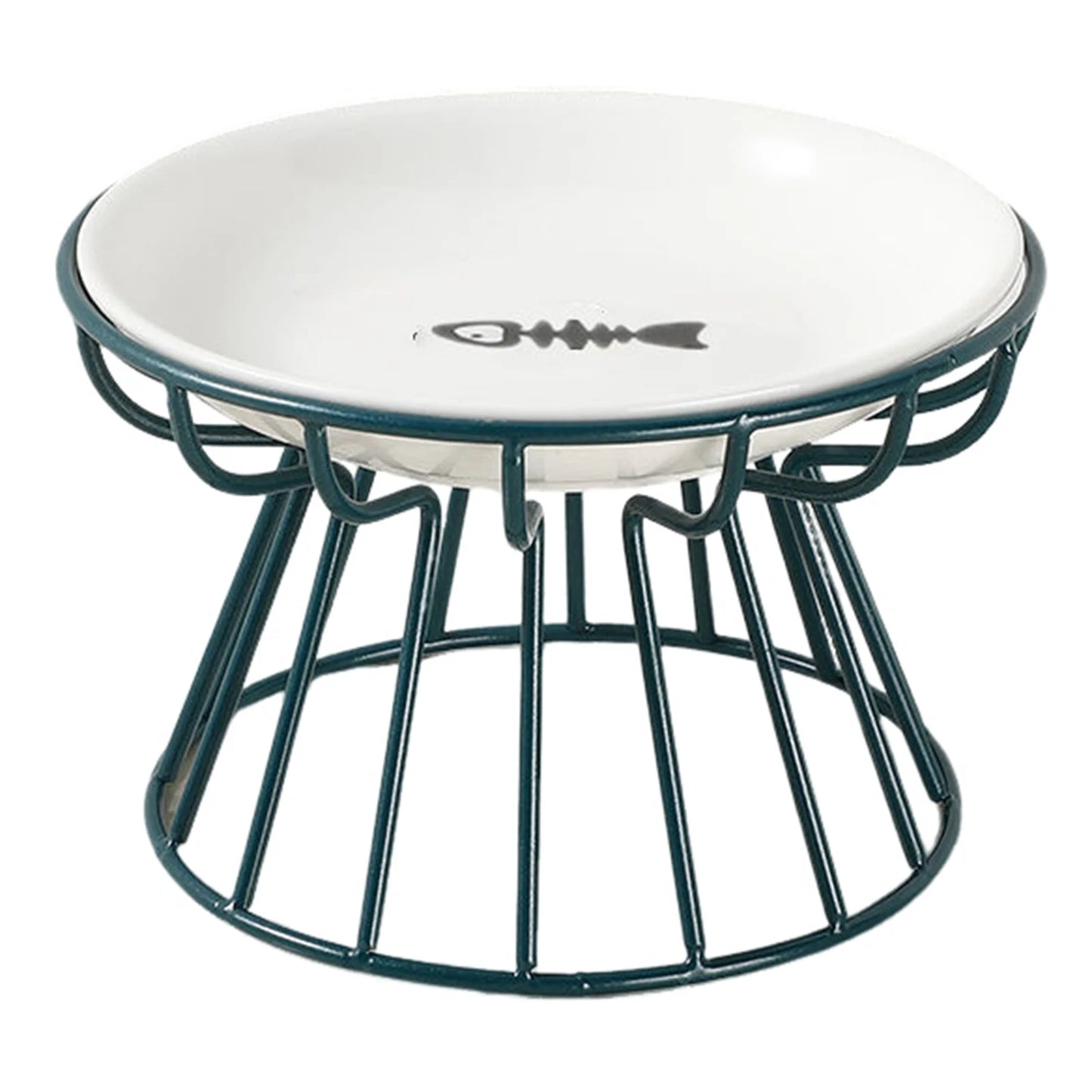 Wide Ceramic Pet Food & Water Bowl