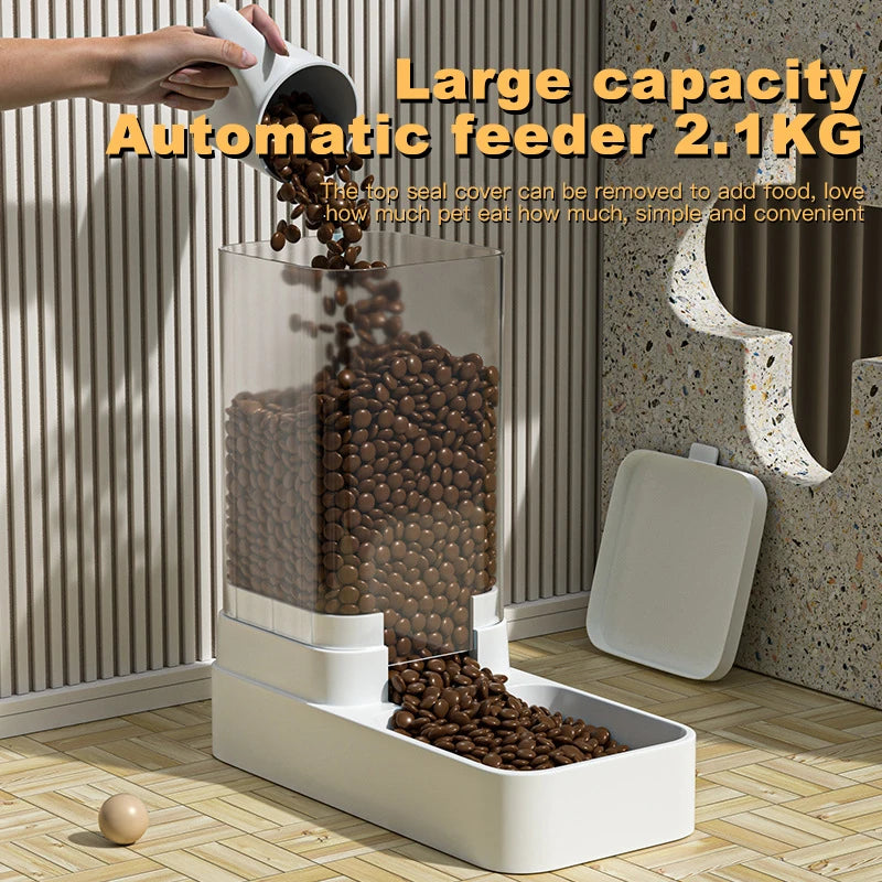 Automatic Gravity Pet Feeder & Water Station