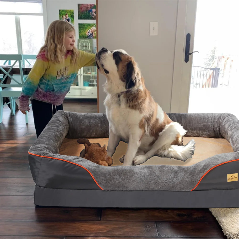 Jumbo Orthopedic Memory Foam Dog Bed