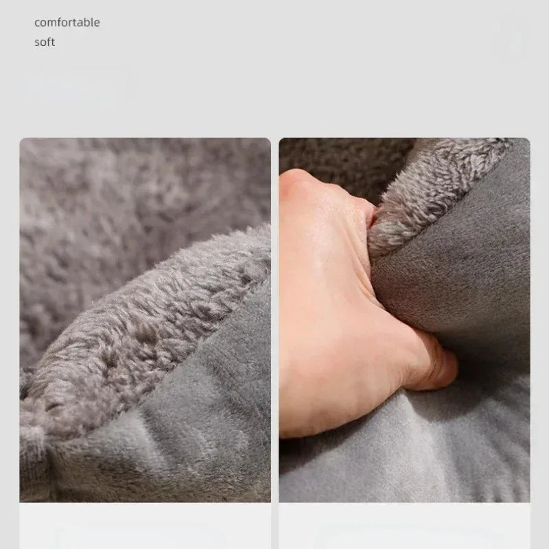 Soft Plush Cat Bed House for Cats and Small Dogs