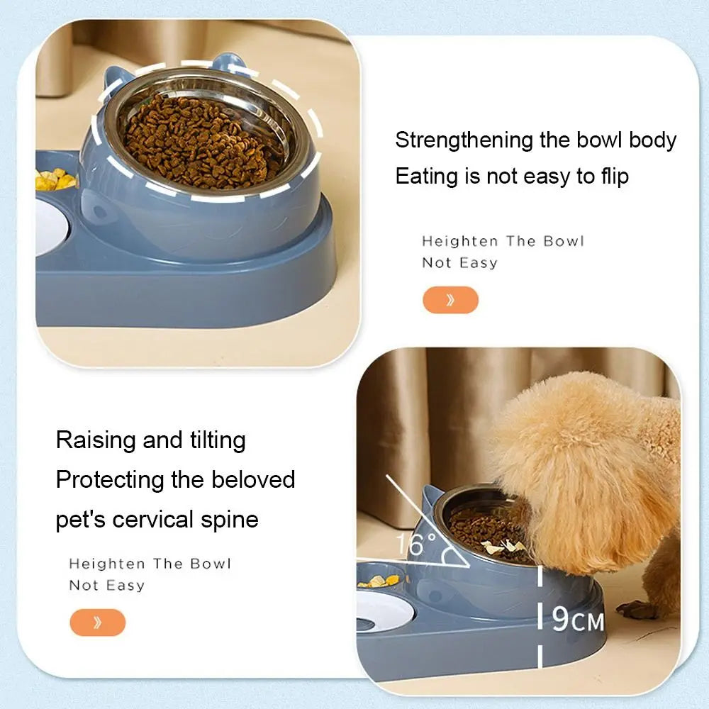 2-in-1 Pet Food & Water Bowl