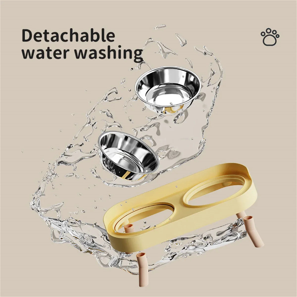 Colorful Dopamine Pet Double Bowl