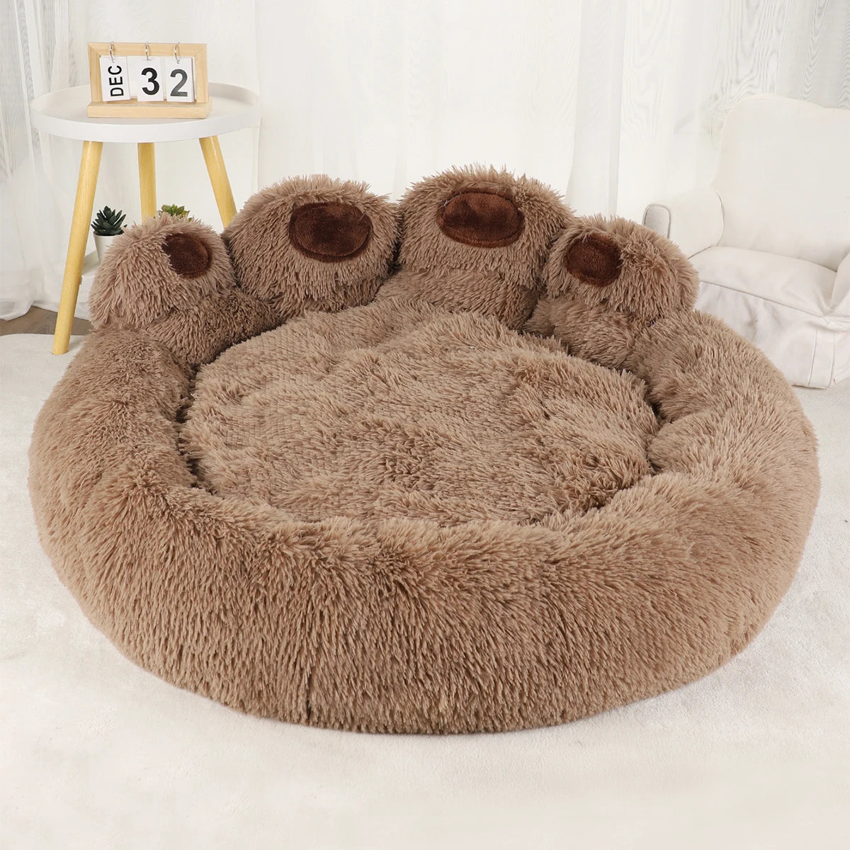 Fluffy Plush Dog Bed Cushion