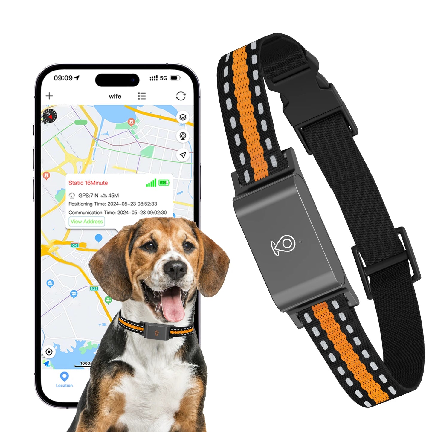 Waterproof 4G GPS Pet Tracker Collar