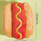 Hot Dog Plush Squeaky Chew Toy for Dogs
